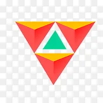 矢量立体三角形