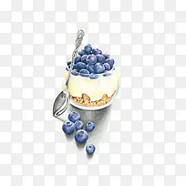 蓝莓奶冻