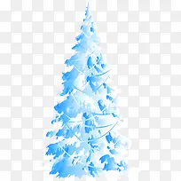 蓝色圣诞树圣诞节展架