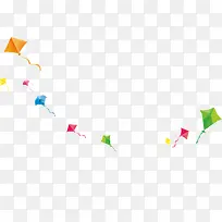 放飞五彩风筝