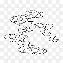 创意合成手绘形状云朵