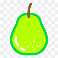 卡通水果维生素营养梨子