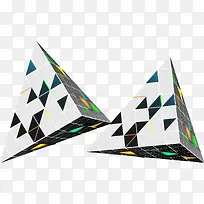 立体三角形矢量图
