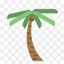 矢量热带椰子树