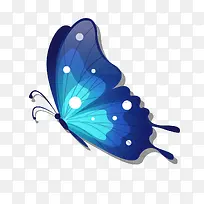 蓝色蝴蝶图案