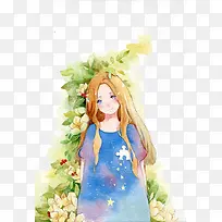 小清新手绘插画