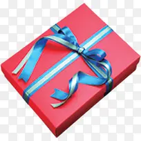 礼物礼品盒蓝色蝴蝶结