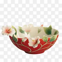 木槿花装饰碗