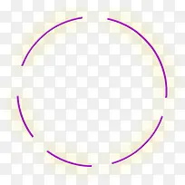 紫色间断圆环