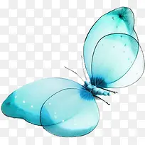 蓝色艺术蝴蝶