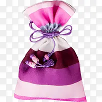 粉紫色花纹高清香包