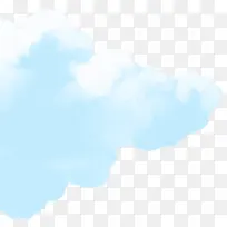 蓝色卡通创意云朵设计