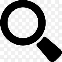 变焦或放大镜工具符号搜索界面图标