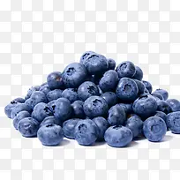 一堆美味蓝莓