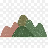 绿色手绘二十四节气谷雨节气海报