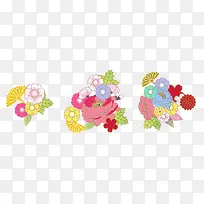 彩色雏菊插画风格