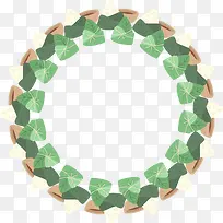 端午节绿色粽子圆环