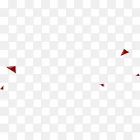 红色漂浮创意三角