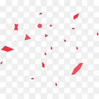 红色几何图漂浮618年中大促