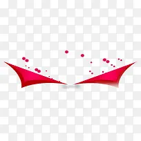 红色扁平漂浮