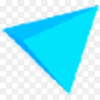 浅蓝色三角立体装饰