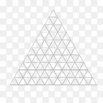 矢量黑色线条拼块三角形