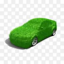 绿色轿车
