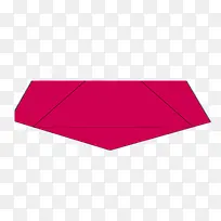 红色几何三角不规则