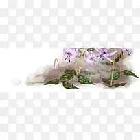 创意清新女装花朵背景图