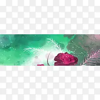 创意清新女装花朵背景图