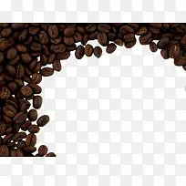 咖啡豆底纹元素