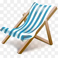 夏季沙滩躺椅海报素材