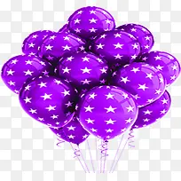 紫色气球圣诞元旦素材