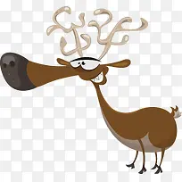 圣诞卡通创意麋鹿