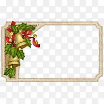 圣诞铃铛装饰边框