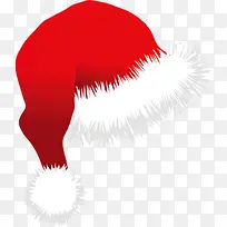 红色圣诞毛边帽子