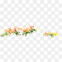 创意合成水彩花卉植物绘画
