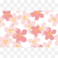 手绘粉色花朵壁纸
