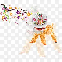 矢量舞狮子