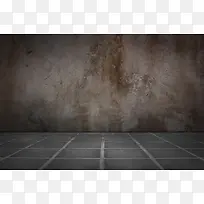 怀旧墙壁与地板