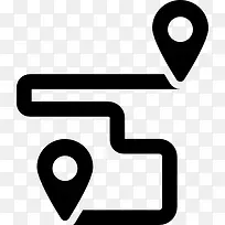 GPS路线图标