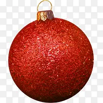 圣诞装饰球红色吊球