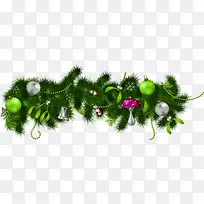 高清绿色植物圣诞装饰