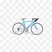 蓝黑色自行车
