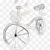 卡通可爱手绘自行车