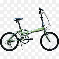 时尚果绿色自行车踏青