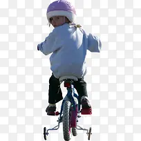 高清摄影小女孩骑自行车