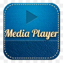 media player蓝色图标