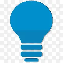 灯泡蓝色电脑桌面网页图标