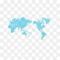 蓝色科技地球图标
